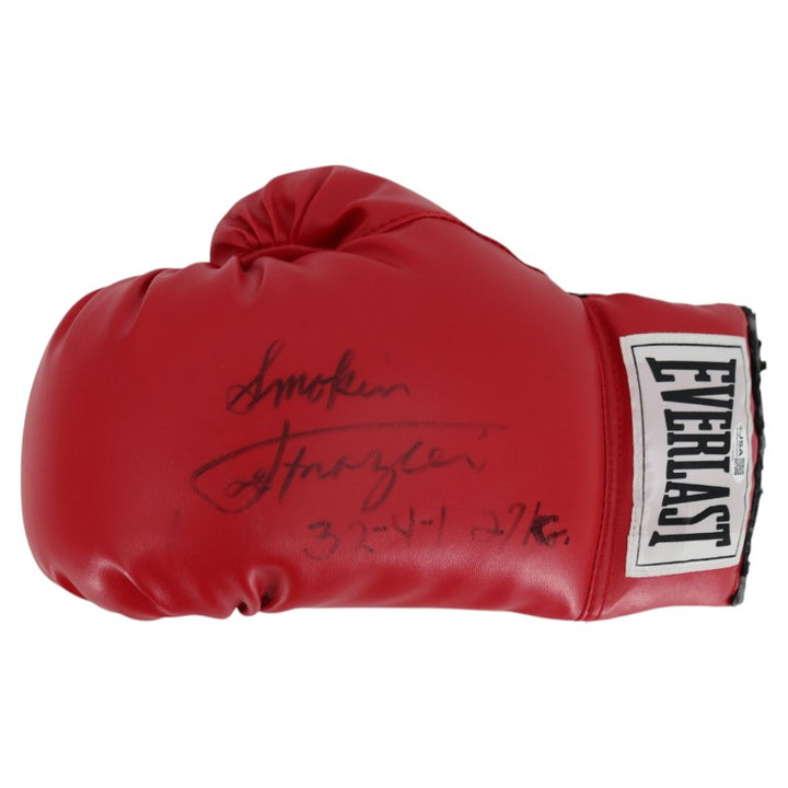 Joe Frazier Autographed Inscribed Everlast Boxing Glove JSA COA