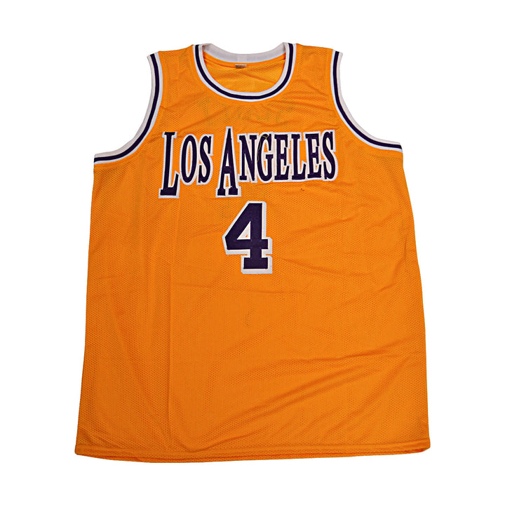 Bryon Scott Los Angeles Lakers Autographed Inscribed Custom Jersey Beckett Holo