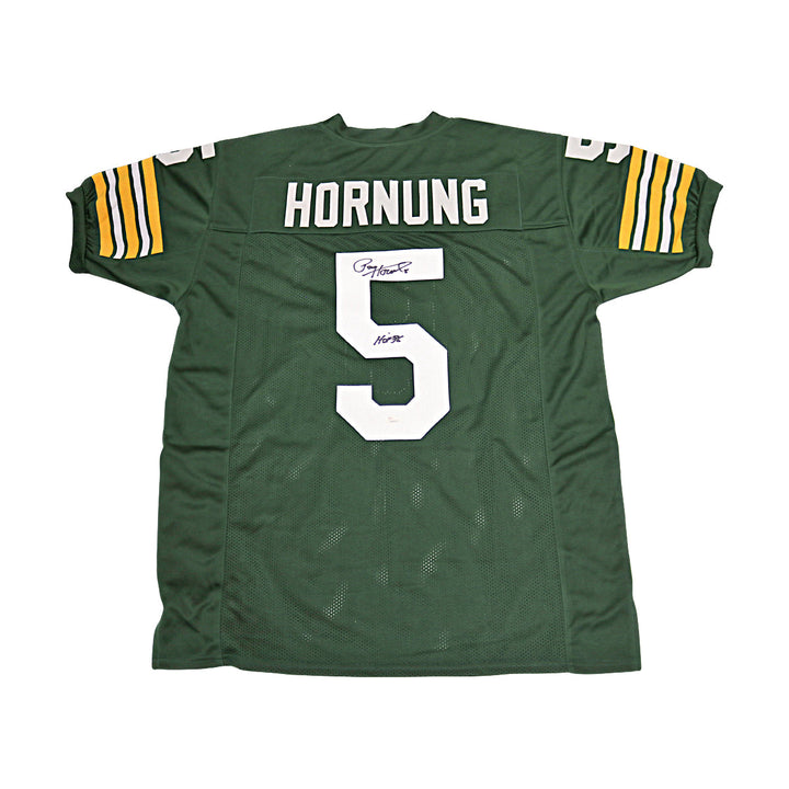 Paul Hornung Green Bay Packers Autographed Inscribed Custom Jersey JSA Holo