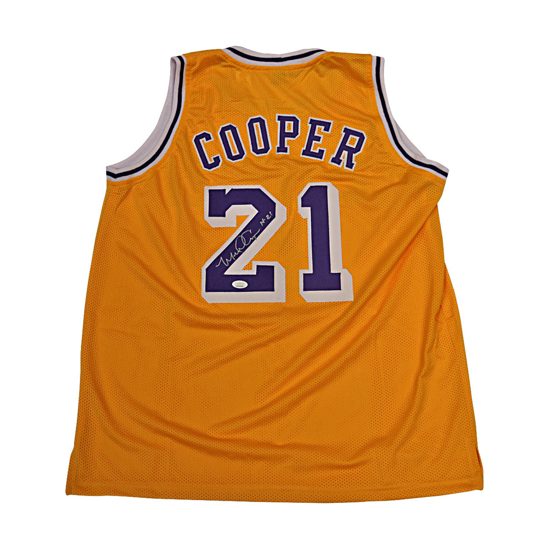Michael Cooper Los Angeles Lakers Autographed Jersey JSA Holo Only