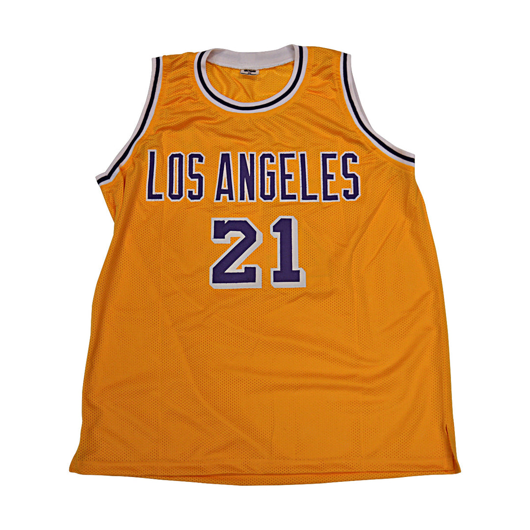Michael Cooper Los Angeles Lakers Autographed Jersey JSA Holo Only