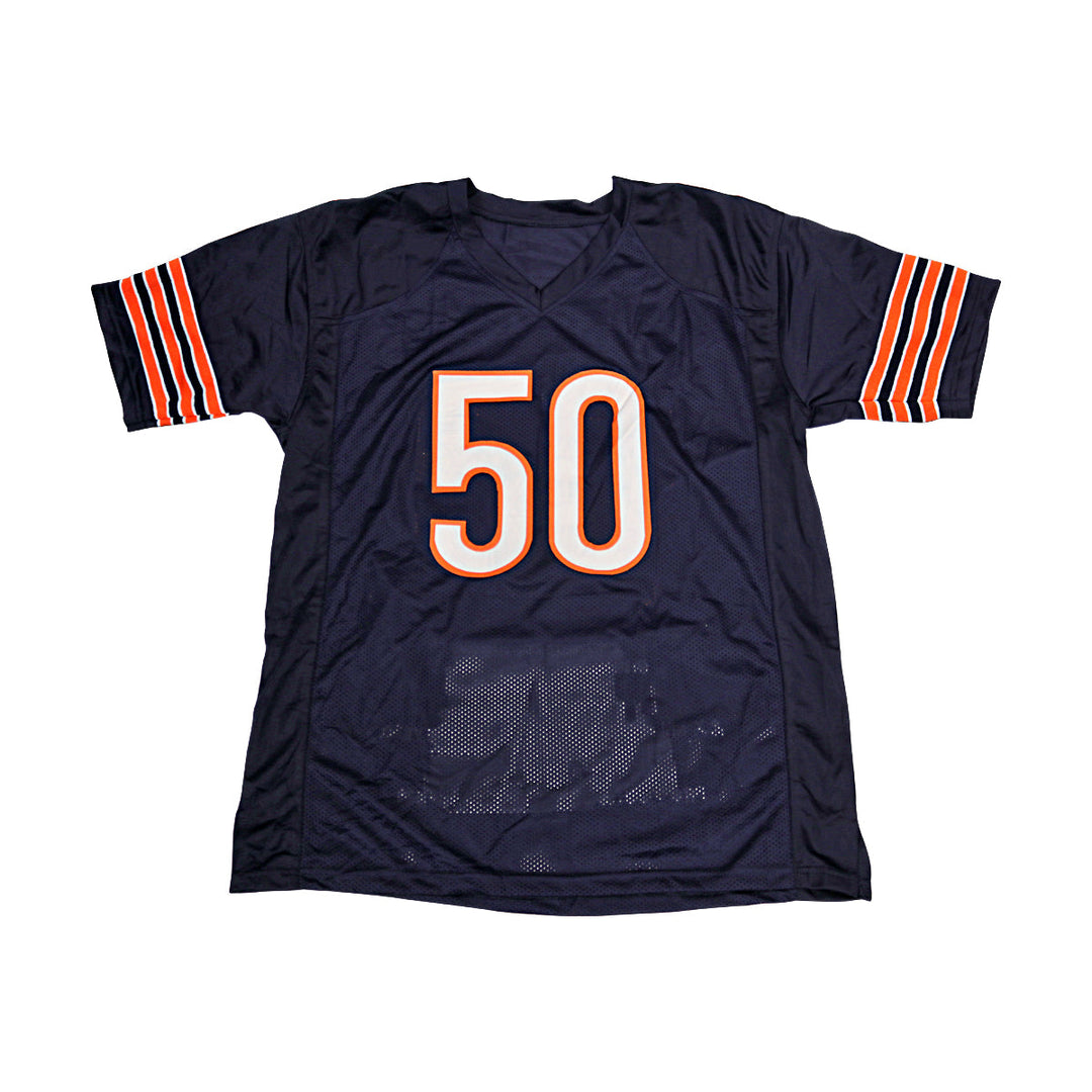 Mike Singletary Chicago Bears Autographed Custom Stat Jersey Beckett Holo Only