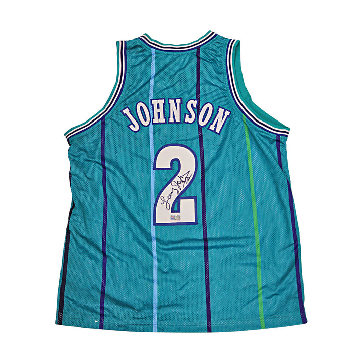 Larry Johnson Charlotte Hornets Autographed Custom Jersey Tristar Holo Only