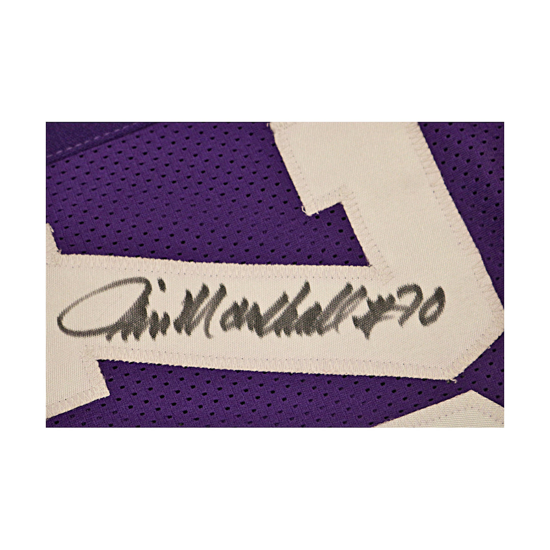 Page Marshall Larson Eller Vikings Autographed Purple Custom Jersey Beckett Holo