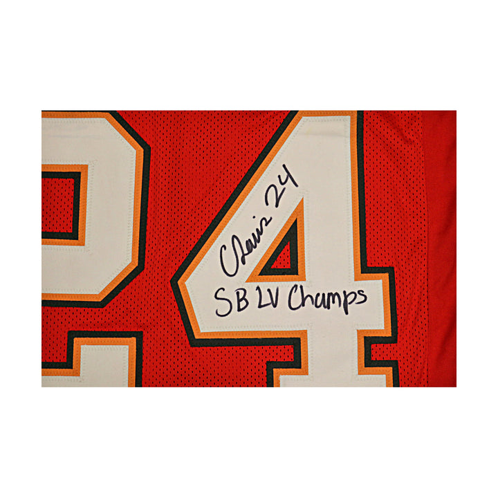Carlton Davis III Buccaneers Autographed Inscribed Custom Jersey Beckett Holo