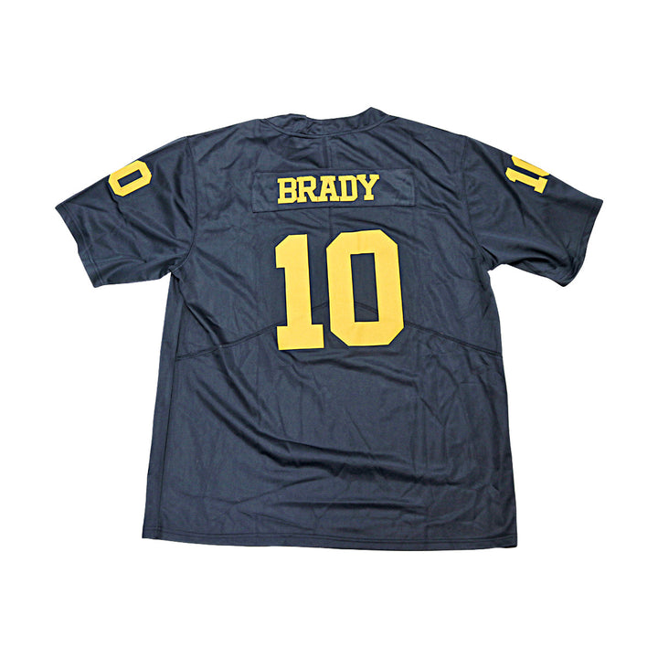 Tom Brady University of Michigan Navy and Maize Jordan Big Ten Jersey Size 2XL