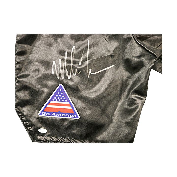 Mike Tyson Autographed Black Go America U.S.A Boxing Trunks