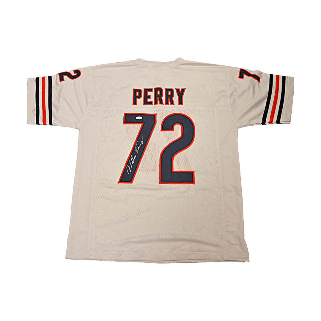 William Perry Chicago Bears Autographed Orange Custom Jersey JSA Holo Only