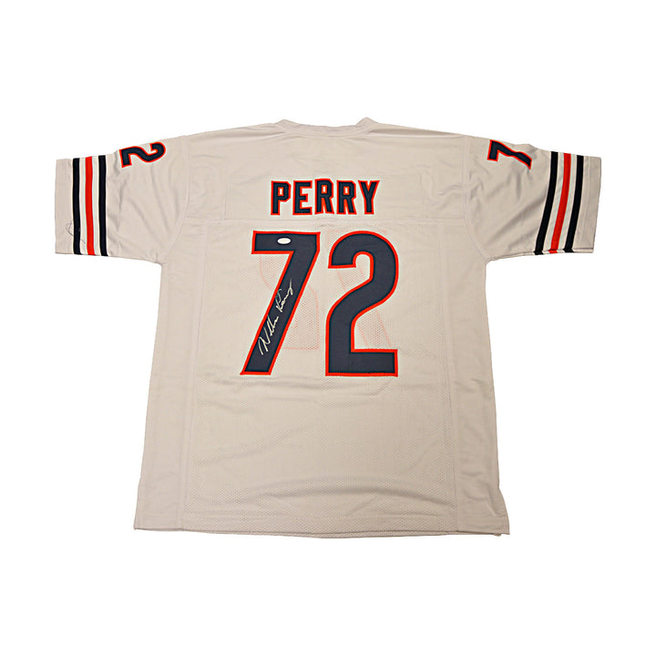 William Perry Chicago Bears Autographed Orange Custom Jersey JSA Holo Only