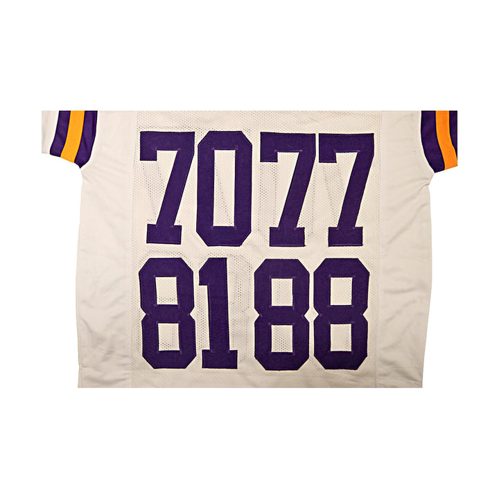 Purple People Eaters Minnesota Vikings Autographed White Jersey Beckett Holo