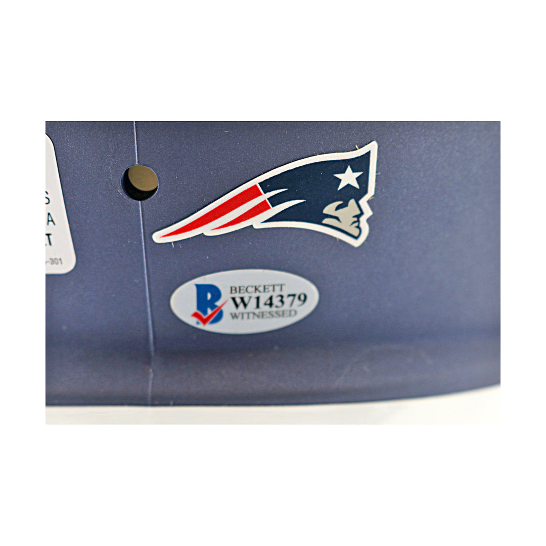Josh Gordon New England Patriots Autographed Amp Replica Helmet Beckett Holo