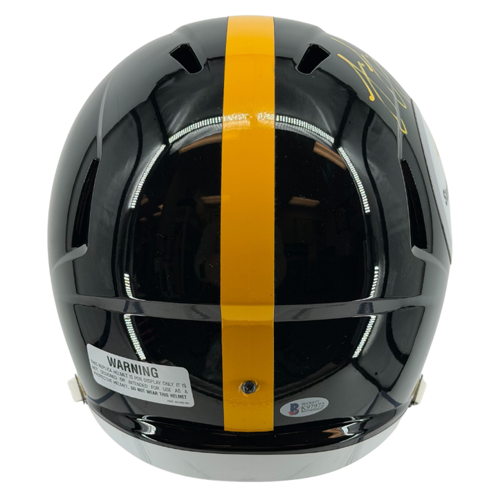 JuJu Smith Schuster Steelers Autographed Speed Replica Helmet Beckett Holo Only