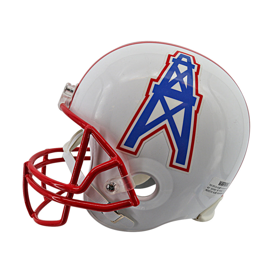 Elvin Bethea Oilers Autographed Inscribed VSR-4 Replica Helmet Beckett Holo Only