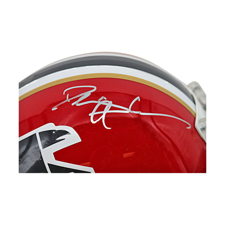 Deion Sanders Falcons Autographed VSR-4 Proline Replica Helmet Beckett Holo Only