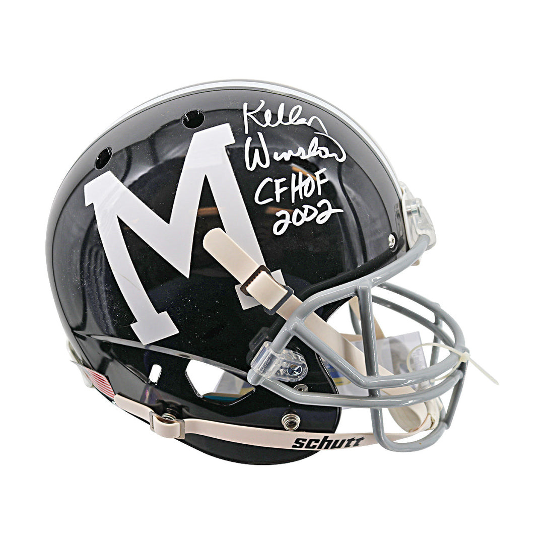 Kellen Winslow Sr Mizzou Autographed Inscribed Schutt Replica Helmet Radtke Auth