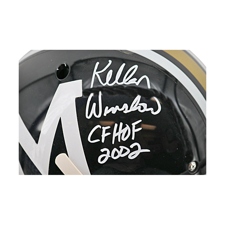 Kellen Winslow Sr Mizzou Autographed Inscribed Schutt Replica Helmet Radtke Auth