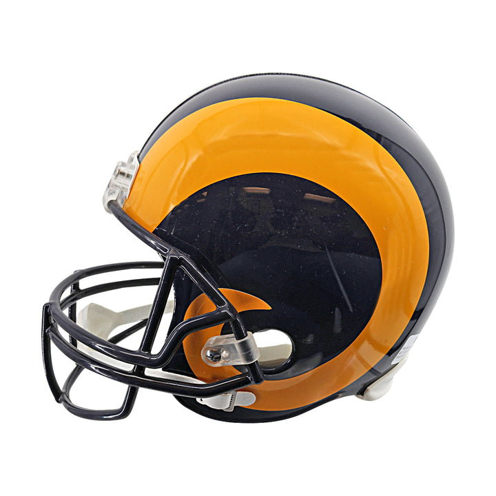 Vince Farragamo Rams Autographed Inscribed VSR-4 Proline Replica Helmet JSA Holo