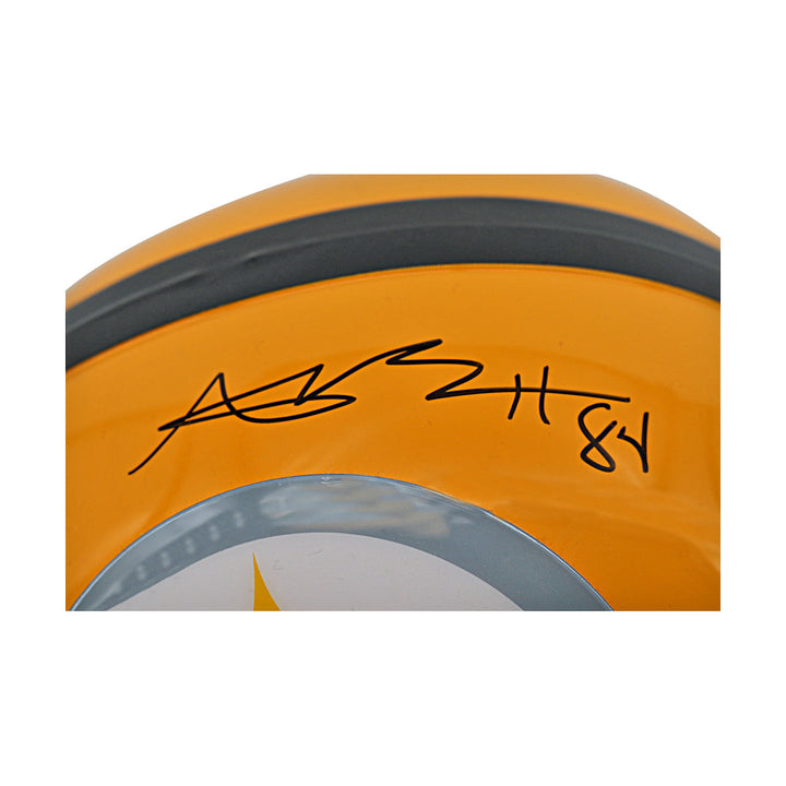 Antonio Brown Steelers Autographed Yellow VSR-4 Proline Replica Helmet TSE Auth
