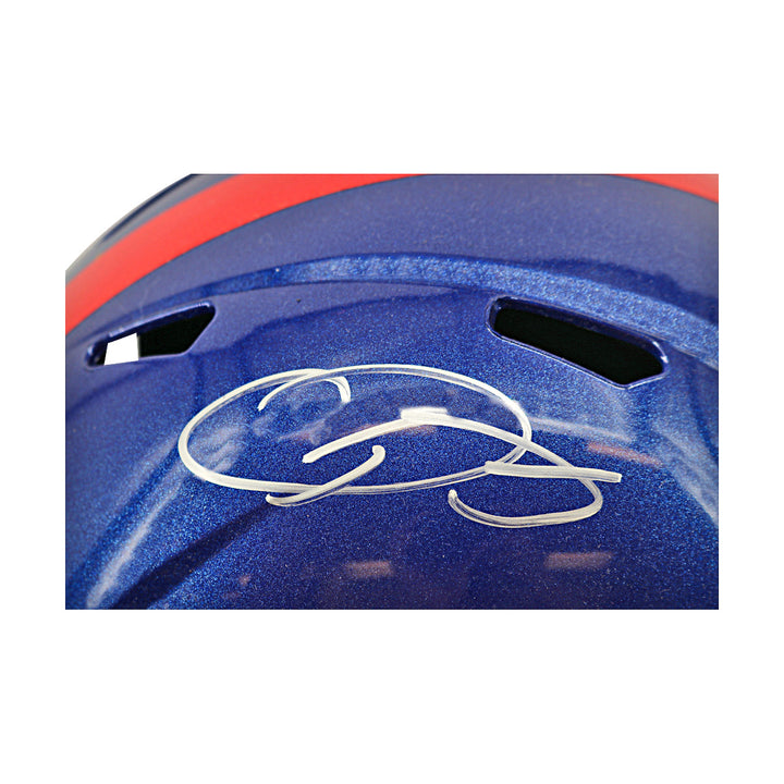 Odell Beckham Jr New York Giants Autographed Speed Replica Helmet JSA Holo Only