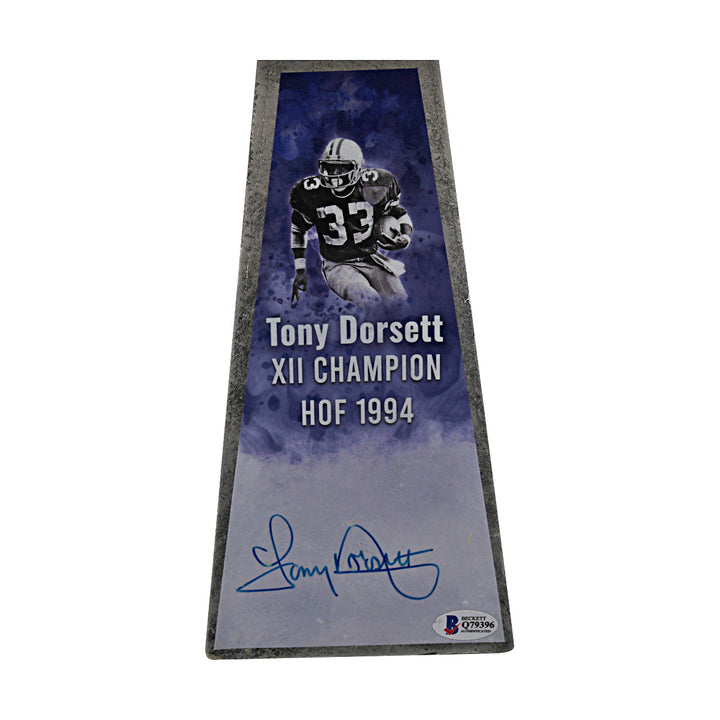 Tony Dorsett Dallas Cowboys Autographed Super Bowl Replica Trophy Beckett Holo