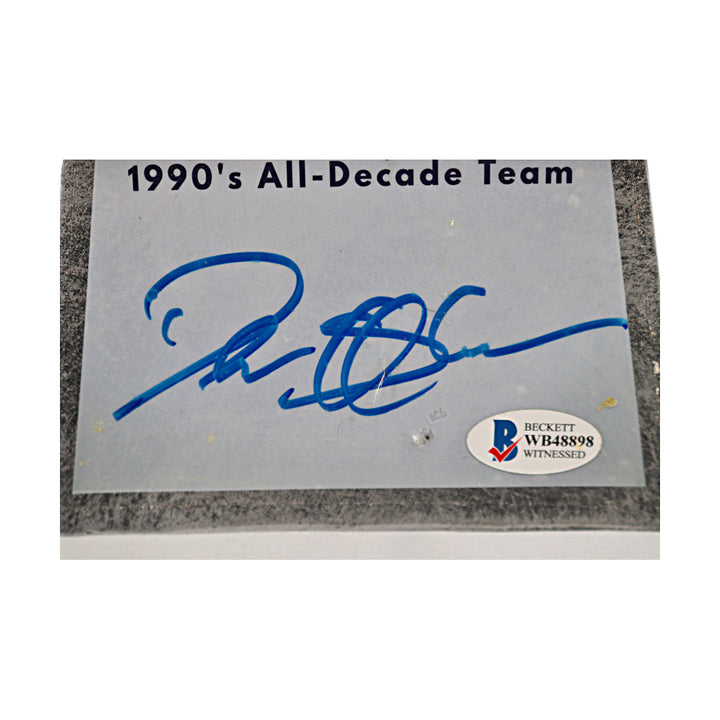 Deion Sanders Cowboys Autographed Super Bowl Replica Trophy White Beckett Holo