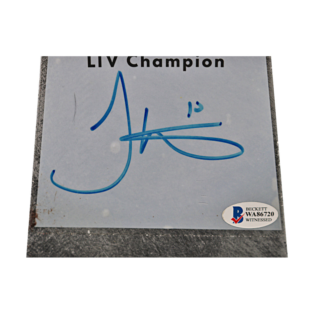 Tyreek Hill Chiefs Autographed Super Bowl Replica Trophy Beckett Holo Only