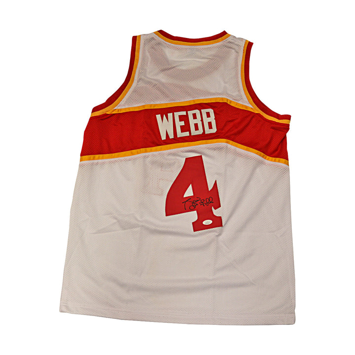 Spud Webb Atlanta Hawks Autographed Custom Slam Dunk Jersey JSA Holo Only