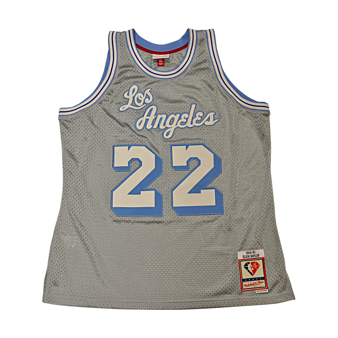 Elgin Baylor Los Angeles Lakers Mitchell & Ness NBA 75 Swingman Jersey Size XL