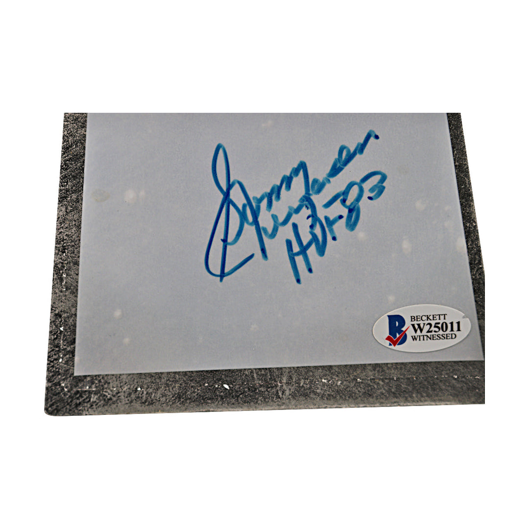 Sonny Jurgensen Philadelphia Eagles Autographed Inscribed Super Bowl Replica Trophy Beckett Holo