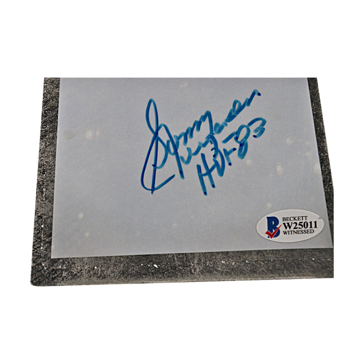 Sonny Jurgensen Philadelphia Eagles Autographed Inscribed Super Bowl Replica Trophy Beckett Holo