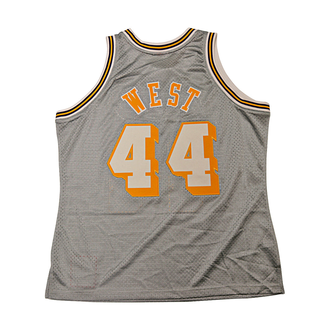 Jerry West Lakers Silver Mitchell & Ness NBA 75 Swingman Jersey Size XL