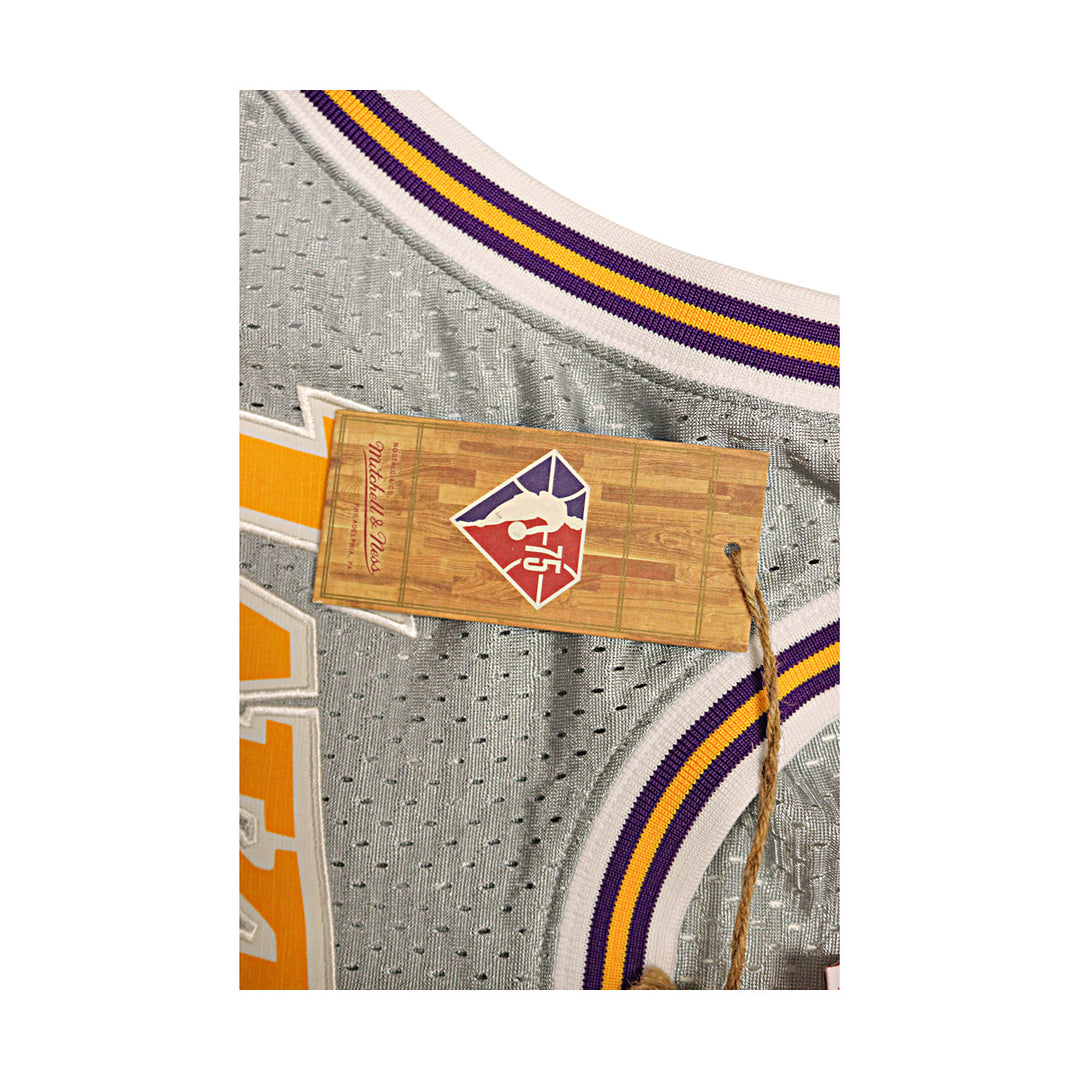 Jerry West Lakers Silver Mitchell & Ness NBA 75 Swingman Jersey Size XL