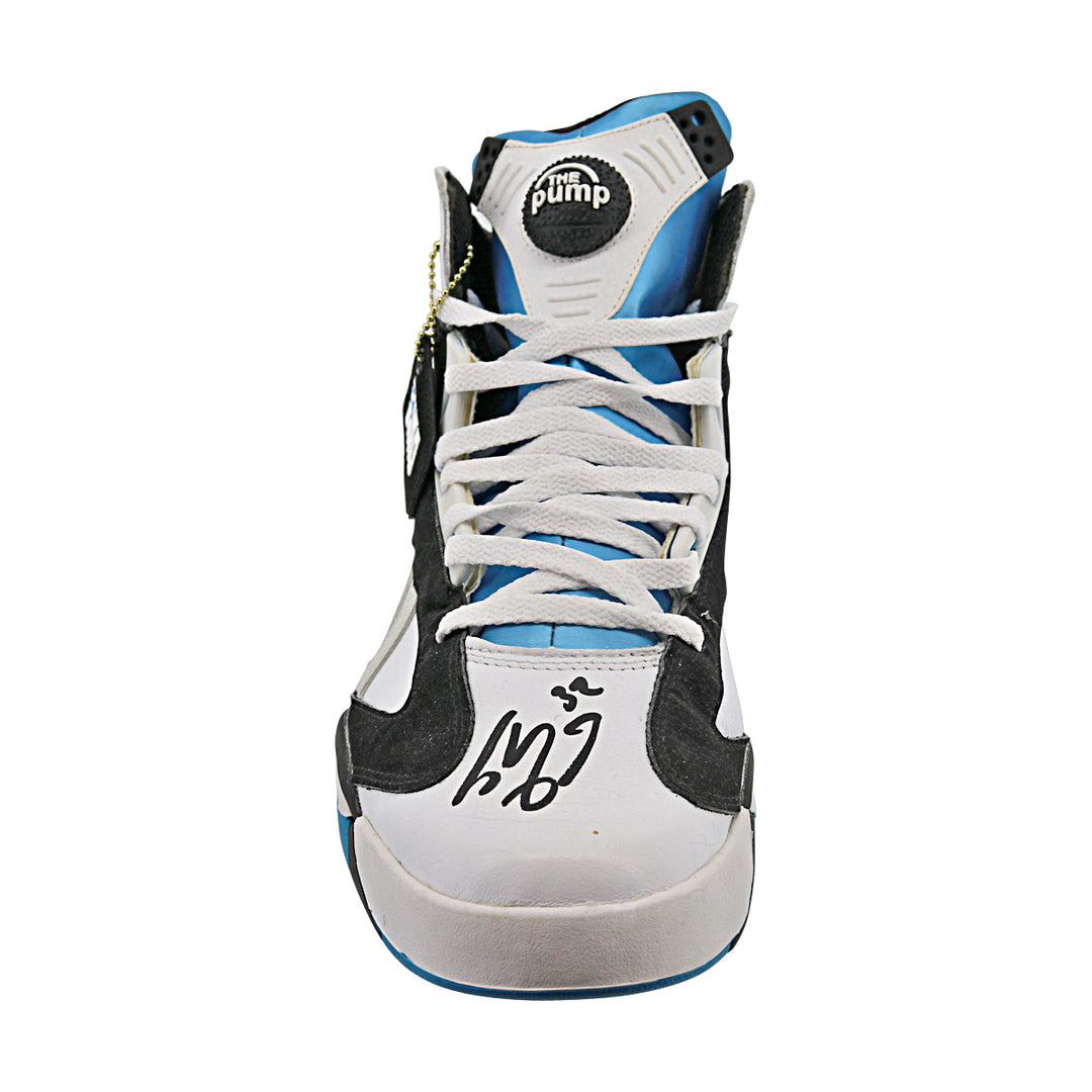Shaquille O'Neal Lakers Magic Heat Autographed Reebok Pump Sneaker JSA Holo Only