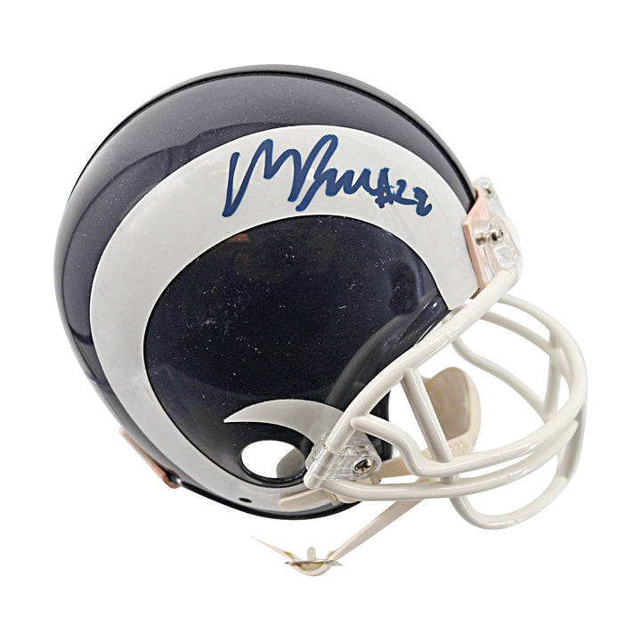 Marcus Peters Los Angeles Rams Autographed Mini Helmet JSA Holo Only