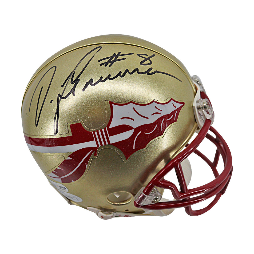 Devonta Freeman Florida State Seminoles Autographed Mini Helmet JSA Holo Only