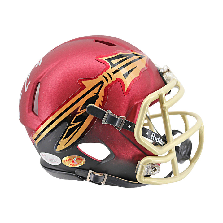 Dalvin Cook Florida State Seminoles Autographed Mini Helmet JSA Holo Only