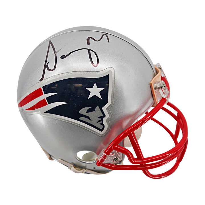 Sony Michel New England Patriots Autographed Mini Helmet JSA Holo Only