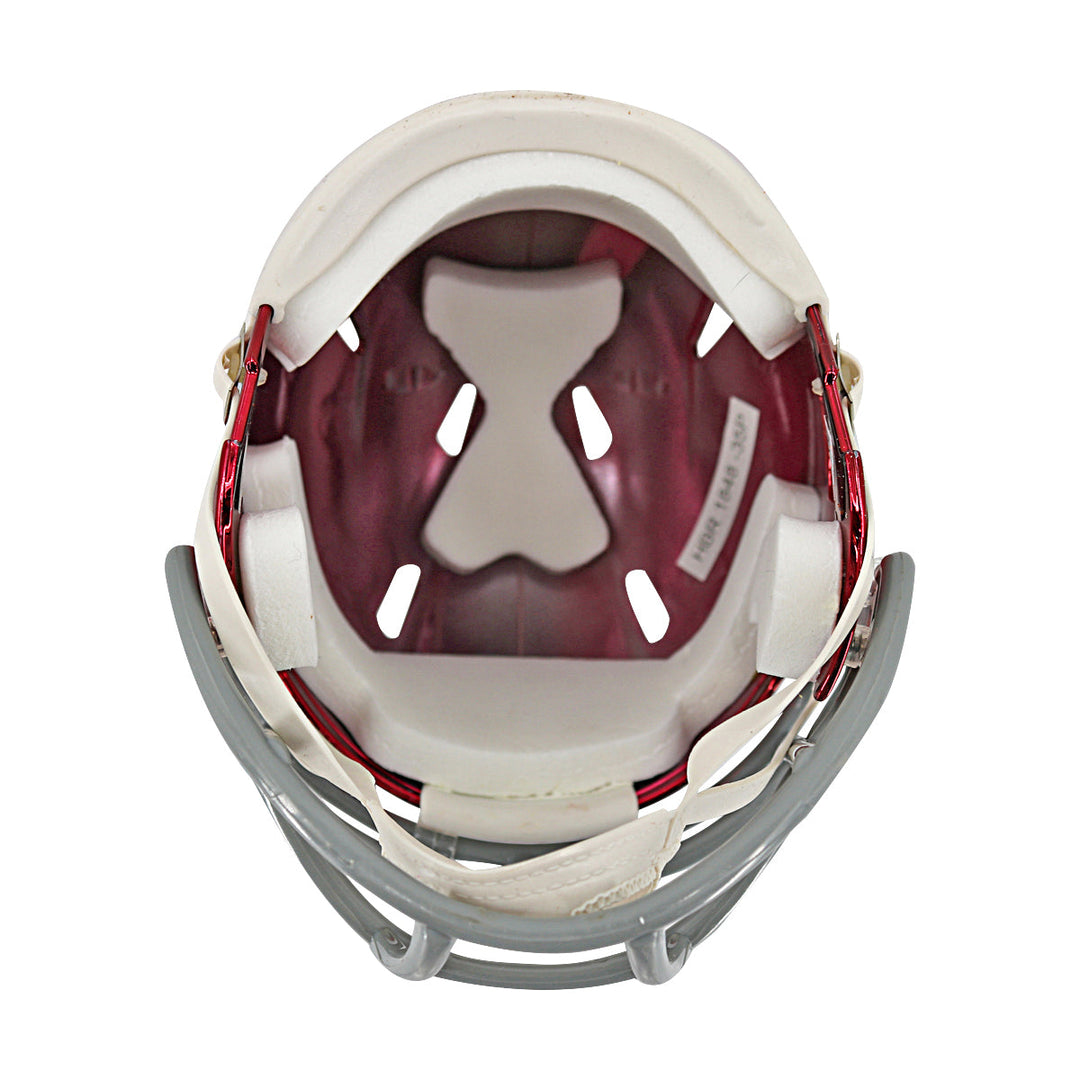 Josh Jacobs Alabama Crimson Tide Autographed Chrome Mini Helmet Beckett Holo