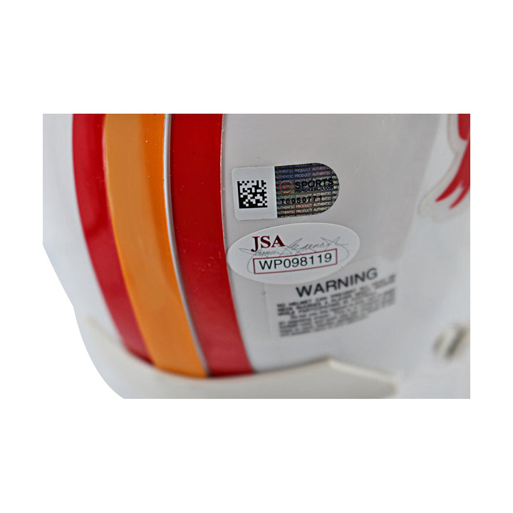 Mike Evans Tampa Bay Buccaneers Autographed Throwback Mini Helmet JSA Holo Only