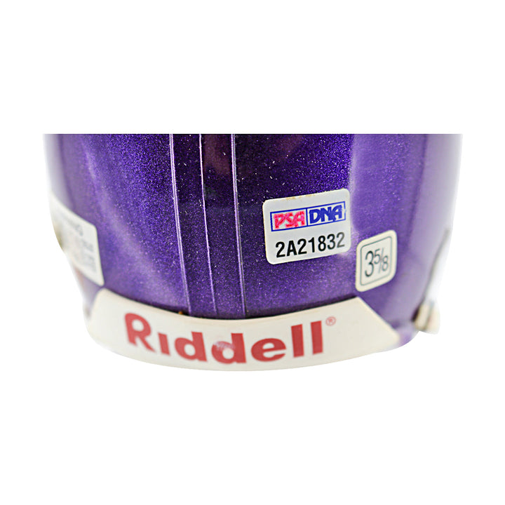Cris Carter Minnesota Vikings Autographed Mini Helmet PSA Holo Only