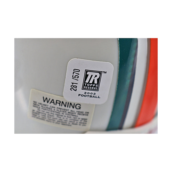 Mark Clayton Miami Dolphins Autographed Mini Helmet Topps Reserve Auth