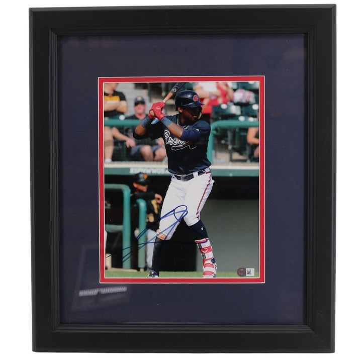 Ronald Acuna Jr. Atlanta Braves Autographed Framed Photo Sports Memorabilia COA