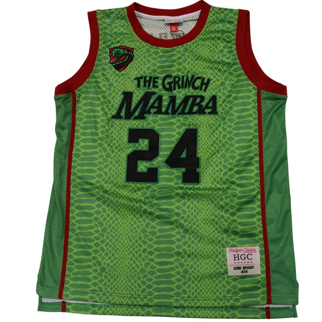 Kobe Bryant Los Angeles Lakers Headgear Classics The Grinch Mamba Jersey Size XL