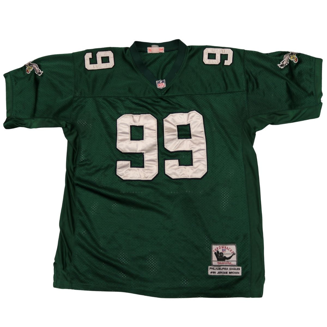 Jerome Brown Philadelphia Eagles Mitchell & Ness Green Jersey 
