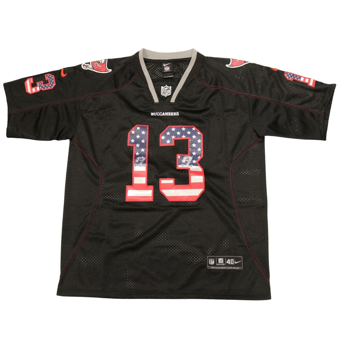 Mike Evans Tampa Bay Buccaneers Black American Flag Jersey Size 40