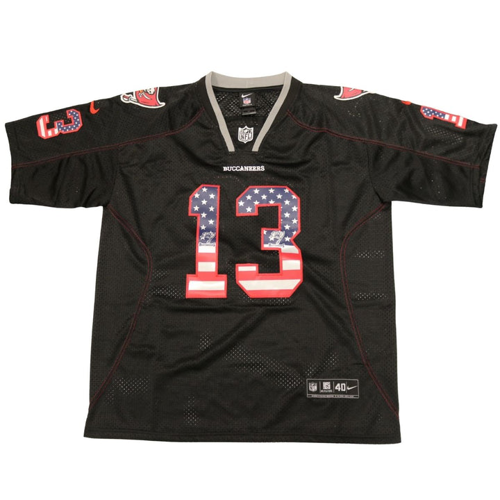 Mike Evans Tampa Bay Buccaneers Black American Flag Jersey Size 40