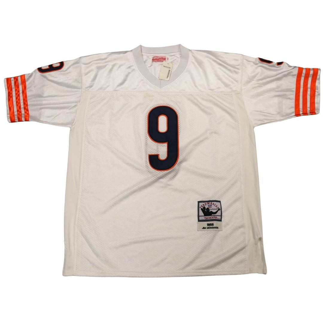 Jim McMahon Chicago Bears Mitchell & Ness 1985 White Jersey Size 50