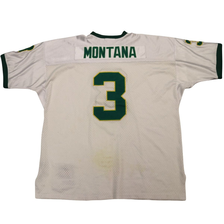 Joe Montana Notre Dame Fighting Irish Mitchell & Ness White Jersey Size 54
