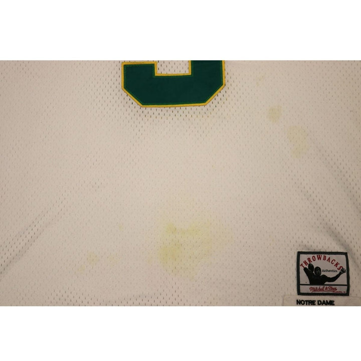 Joe Montana Notre Dame Fighting Irish Mitchell & Ness White Jersey Size 54