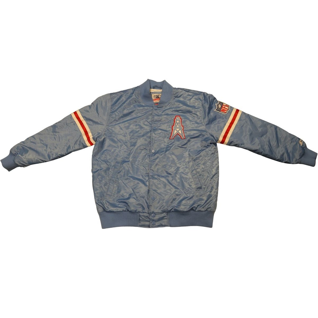 Houston Oilers Blue Starter Homage Exclusive Jacket Size XXL